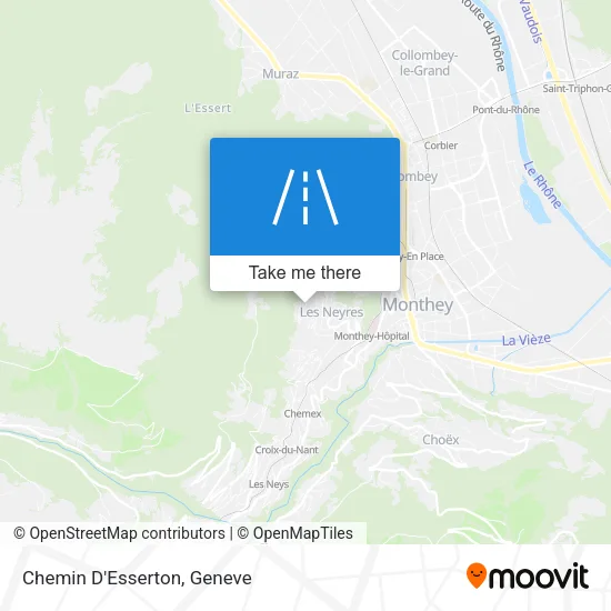 Chemin D'Esserton map