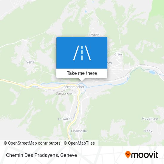 Chemin Des Pradayens map