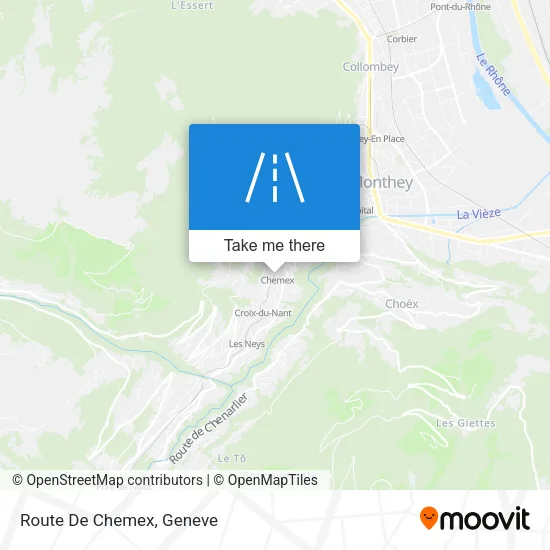 Route De Chemex map