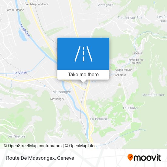 Route De Massongex map
