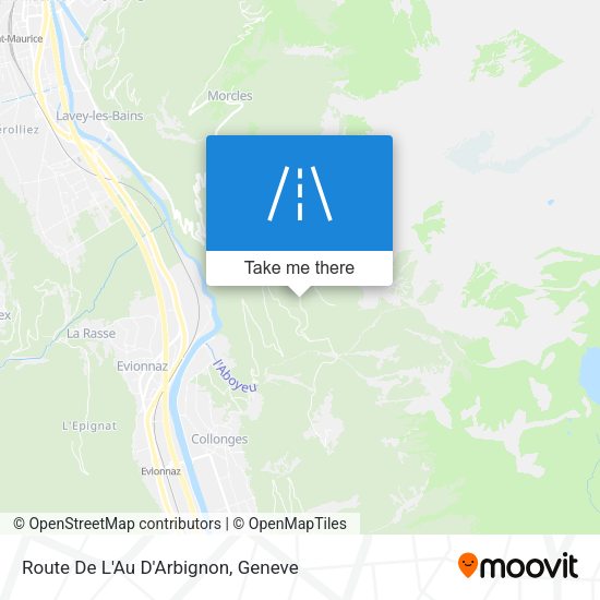Route De L'Au D'Arbignon map
