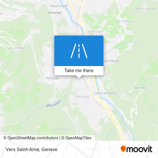 Vers Saint-Amé map