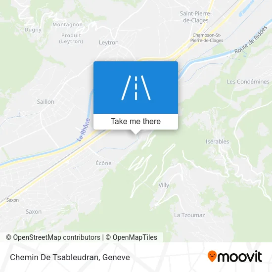 Chemin De Tsableudran map
