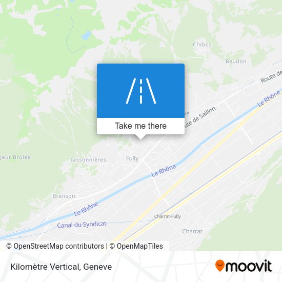 Kilomètre Vertical map