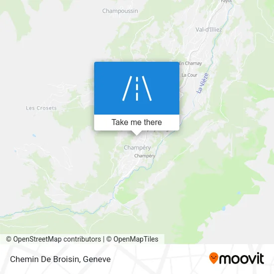 Chemin De Broisin map