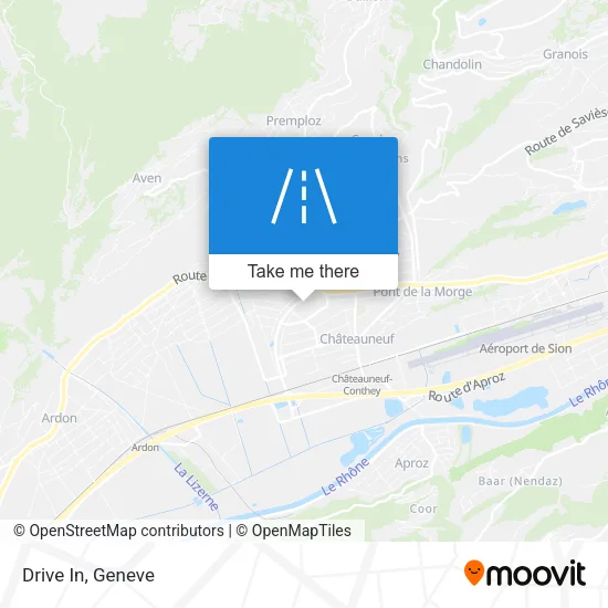 Drive In map