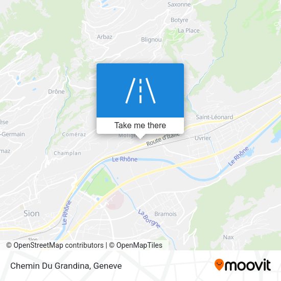 Chemin Du Grandina map