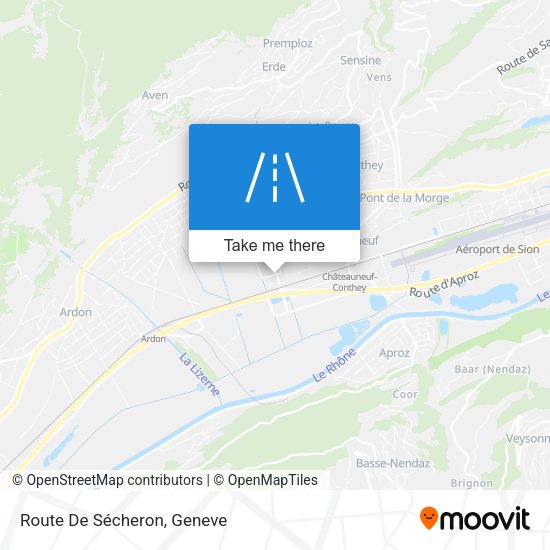 Route De Sécheron map