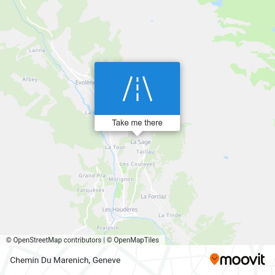 Chemin Du Marenich map