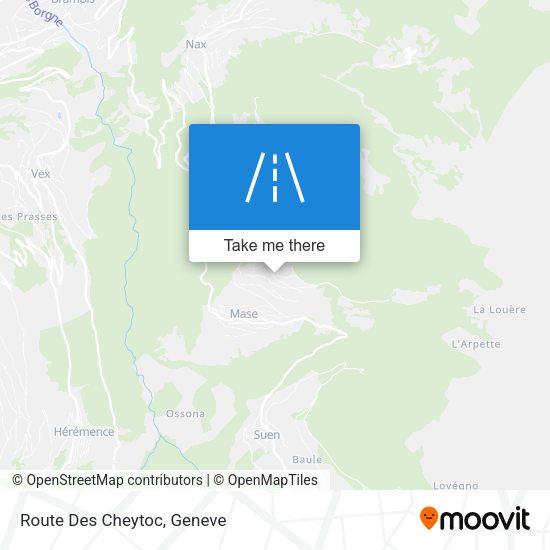Route Des Cheytoc map