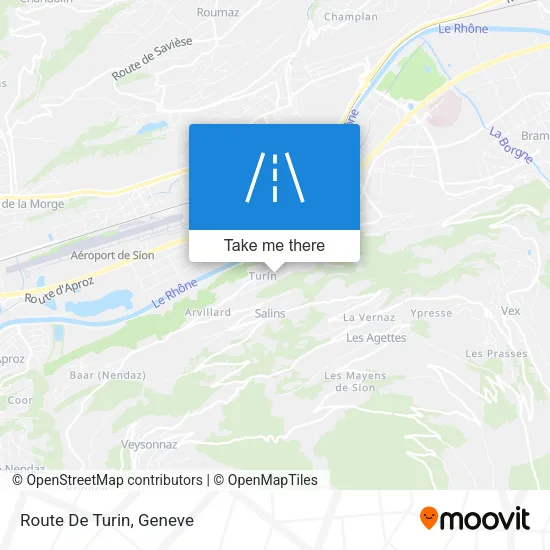 Route De Turin map