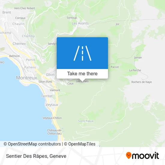 Sentier Des Râpes map