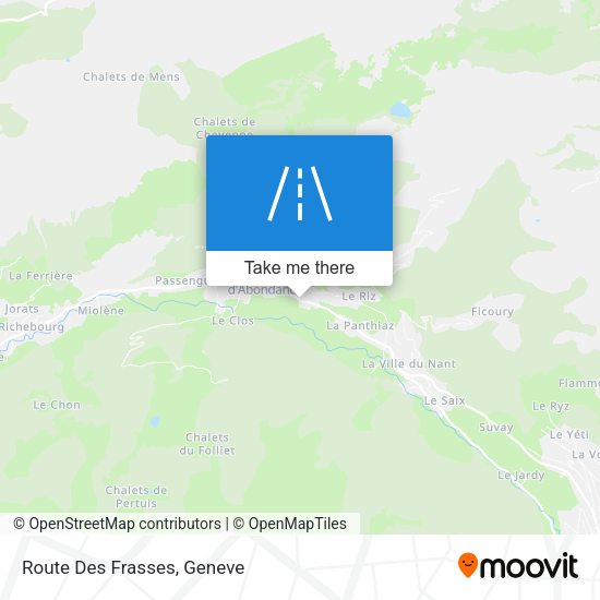 Route Des Frasses map