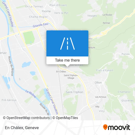 En Châlex map