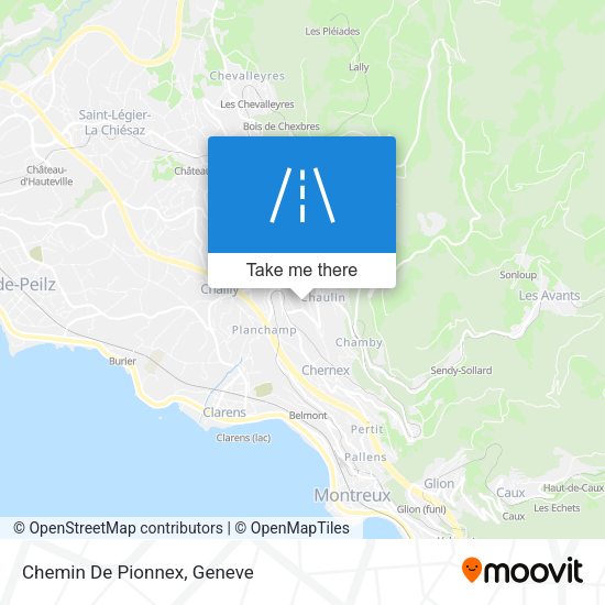 Chemin De Pionnex map