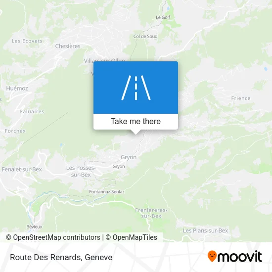 Route Des Renards plan