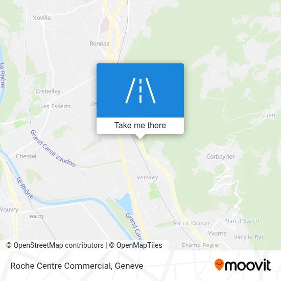 Roche Centre Commercial map