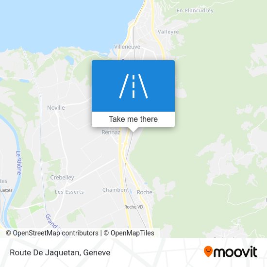 Route De Jaquetan map