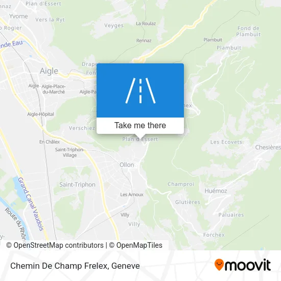 Chemin De Champ Frelex map