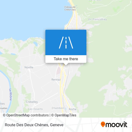 Route Des Deux-Chênes map