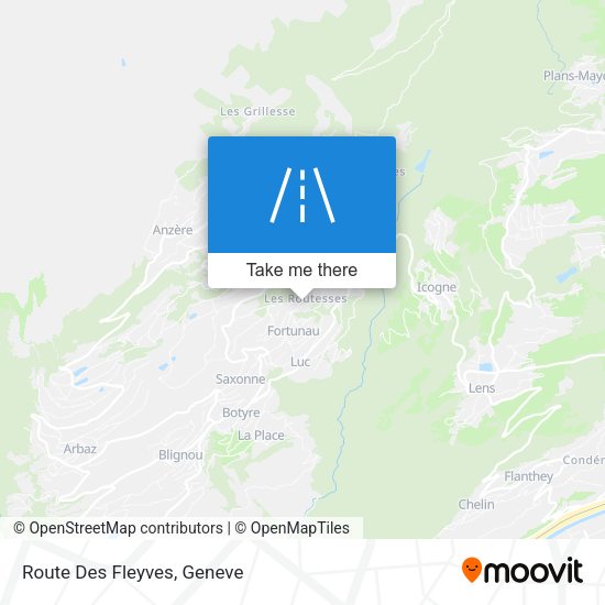 Route Des Fleyves map