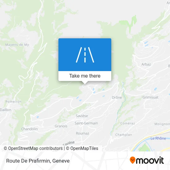 Route De Prafirmin map