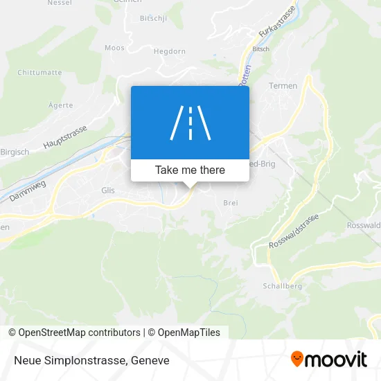 Neue Simplonstrasse map