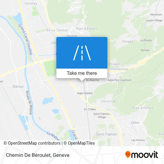 Chemin De Béroulet map