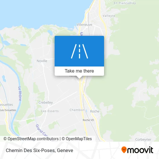 Chemin Des Six-Poses map