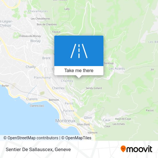 Sentier De Sallauscex map