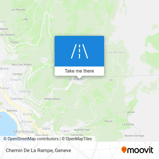 Chemin De La Rampe map