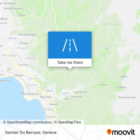 Sentier Du Beroyer map