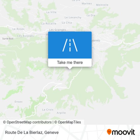 Route De La Bierlaz map