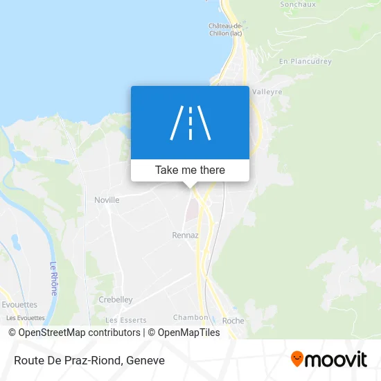 Route De Praz-Riond map