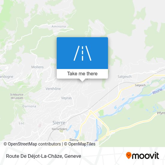 Route De Déjot-La-Châze map