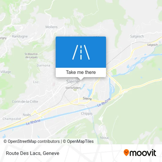 Route Des Lacs map