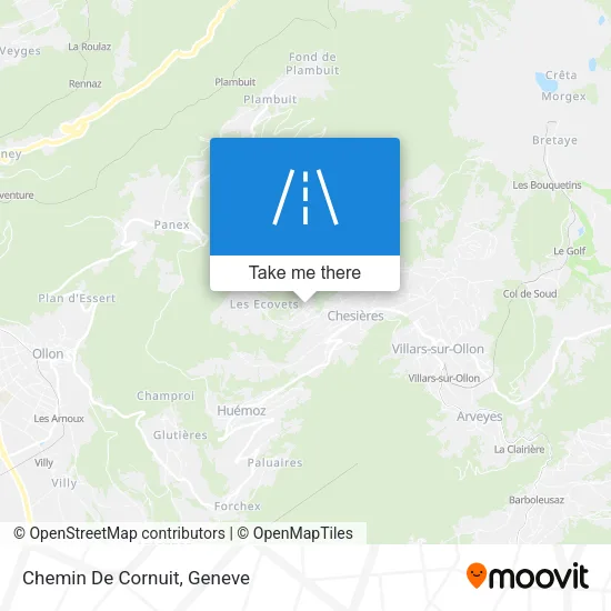 Chemin De Cornuit map