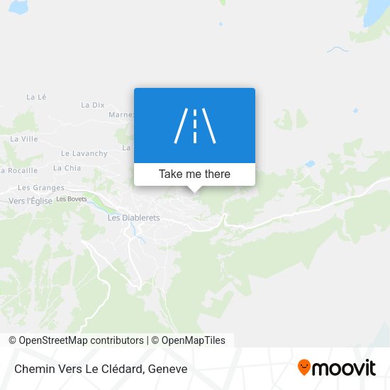 Chemin Vers Le Clédard map
