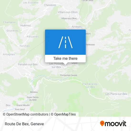 Route De Bex plan