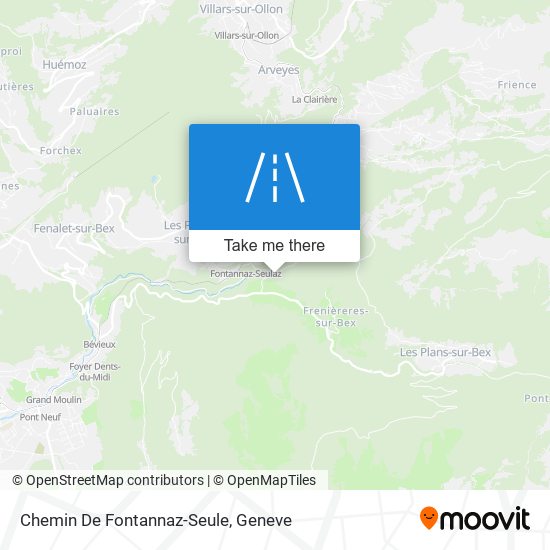 Chemin De Fontannaz-Seule map