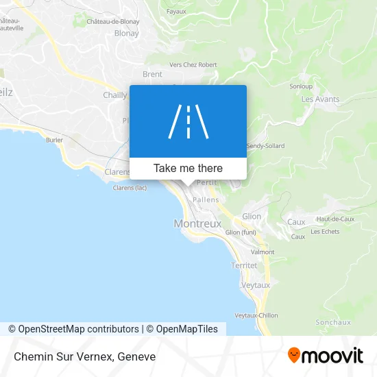 Chemin Sur Vernex map