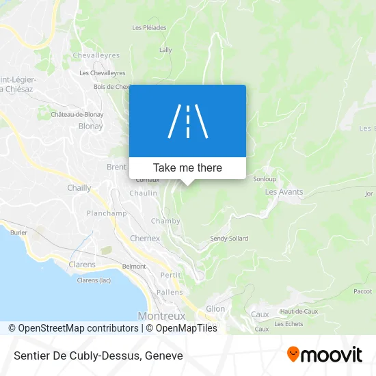Sentier De Cubly-Dessus map