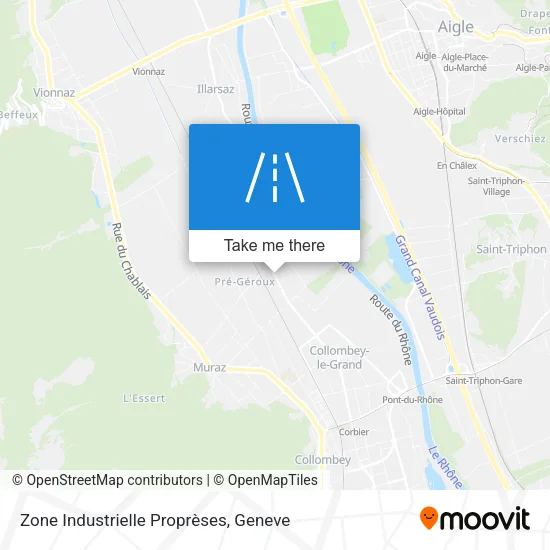 Zone Industrielle Proprèses map