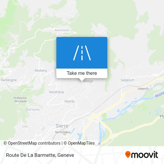 Route De La Barmette map