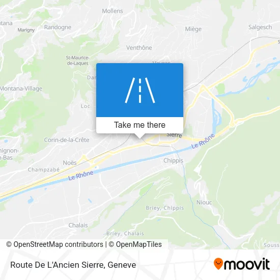 Route De L'Ancien Sierre plan
