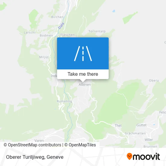 Oberer Turiljiweg map