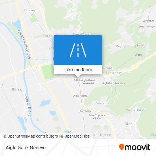 Aigle Gare map