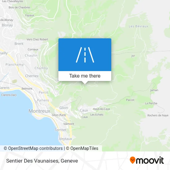 Sentier Des Vaunaises map