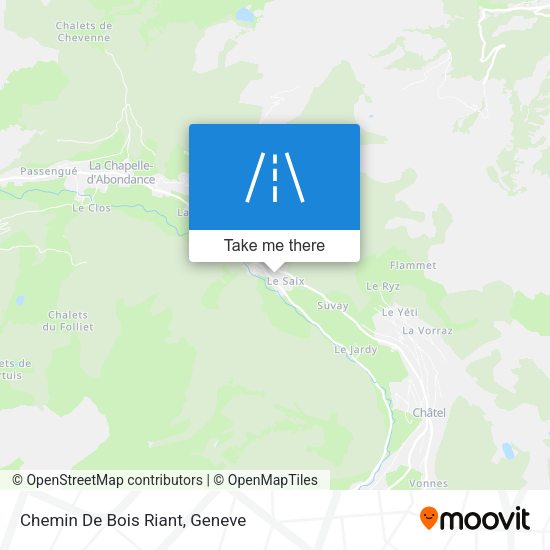 Chemin De Bois Riant map