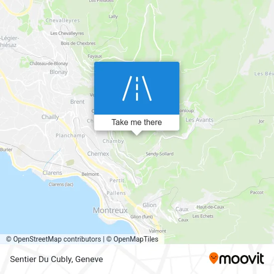 Sentier Du Cubly map